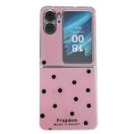 For OPPO Find N2 Flip Glitter Powder Dots Pattern Phone Case(Rose Red)