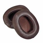 For DENON AH-MM400 2pcs Insert Lambskin Replacement Earpads(Brown)