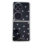 For Huawei Pocket 2 Glitter Powder Dots Pattern Phone Case(Black)