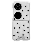 For Huawei Pocket 2 Glitter Powder Dots Pattern Phone Case(White)
