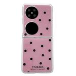 For Huawei Pocket 2 Glitter Powder Dots Pattern Phone Case(Rose Red)