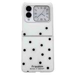 For Huawei Nova Flip Glitter Powder Dots Pattern Phone Case(White)