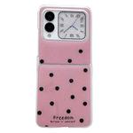 For Huawei Nova Flip Glitter Powder Dots Pattern Phone Case(Rose Red)
