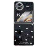 For vivo X Flip Glitter Powder Dots Pattern Phone Case(Black)
