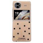 For vivo X Flip Glitter Powder Dots Pattern Phone Case(Gold)