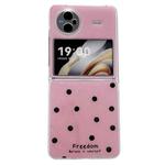 For vivo X Flip Glitter Powder Dots Pattern Phone Case(Rose Red)