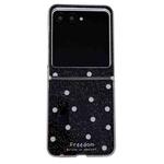 For Motorola Razr 60 / Razr 50 Glitter Powder Dots Pattern Phone Case(Black)
