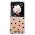 For Honor Magic V Flip Glitter Powder Dots Pattern Phone Case(Gold)