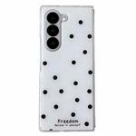 For Samsung Galaxy Z Fold6 Glitter Powder Dots Pattern Phone Case(White)