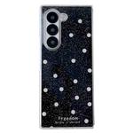 For Samsung Galaxy Z Fold5 Glitter Powder Dots Pattern Phone Case(Black)