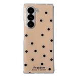 For Samsung Galaxy Z Fold5 Glitter Powder Dots Pattern Phone Case(Gold)