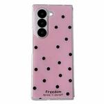 For Samsung Galaxy Z Fold5 Glitter Powder Dots Pattern Phone Case(Rose Red)