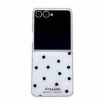 For Samsung Galaxy Z Flip7 5G Glitter Powder Dots Pattern Phone Case(White)