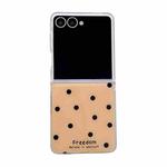 For Samsung Galaxy Z Flip7 5G Glitter Powder Dots Pattern Phone Case(Gold)