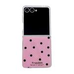 For Samsung Galaxy Z Flip7 5G Glitter Powder Dots Pattern Phone Case(Rose Red)