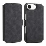 For iPhone 16e Denior B07 MagSafe Detachable Leather Phone Case(Black)