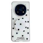 For OPPO Find N5 Glitter Powder Dots Pattern Phone Case with Holder(White)