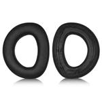 2pcs Snap-on Replacement Earpads For Sennheiser HD700, Material:Protein Leather Stitching(Black)