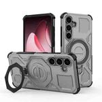 For Samsung Galaxy S25+ 5G J-20 Solid Color MagSafe Magnetic TPU+PC Phone Case(Grey)