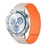 18mm Tri-beads Magnetic Silicone Watch Band(Starlight Orange)