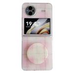 For vivo X Flip Glitter Powder Dots Pattern Phone Case with Holder(Pink)