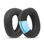 2pcs Insert Protein Leather Ice Silk Cloth Replacement Earpads For Sennheiser GSP370 / GSP300 / GSP350 / GSP305 / GSP301(Black)