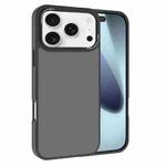 For iPhone 17 Pro Max Kalebol Metal Lens Frame Frosted PC Phone Case(Black)