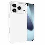 For iPhone 17 Pro Max Kalebol Metal Lens Frame Frosted PC Phone Case(Frosted White)