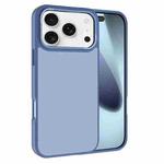 For iPhone 17 Pro Max Kalebol Metal Lens Frame Frosted PC Phone Case(Sierra Blue)