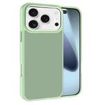 For iPhone 17 Pro Kalebol Metal Lens Frame Frosted PC Phone Case(Matcha Green)