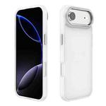 For iPhone 17 Air Kalebol Metal Lens Frame Frosted PC Phone Case(Frosted White)