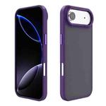 For iPhone 17 Air Kalebol Metal Lens Frame Frosted PC Phone Case(Dark Purple)