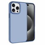 For iPhone 15 Pro Max Kalebol Metal Lens Frame Frosted PC Phone Case(Sierra Blue)