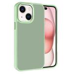 For iPhone 15 Plus Kalebol Metal Lens Frame Frosted PC Phone Case(Matcha Green)