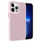 For iPhone 13 Pro Kalebol Metal Lens Frame Frosted PC Phone Case(Pink)