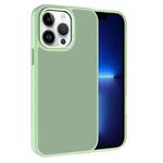 For iPhone 13 Pro Kalebol Metal Lens Frame Frosted PC Phone Case(Matcha Green)