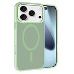For iPhone 17 Pro Max Kalebol Metal Lens Frame MagSafe Frosted PC Phone Case(Matcha Green)