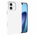 For iPhone 17 Kalebol Metal Lens Frame MagSafe Frosted PC Phone Case(Frosted White)