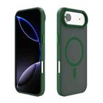 For iPhone 17 Air Kalebol Metal Lens Frame MagSafe Frosted PC Phone Case(Dark Green)