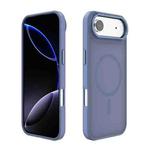 For iPhone 17 Air Kalebol Metal Lens Frame MagSafe Frosted PC Phone Case(Sierra Blue)