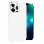For iPhone 13 Pro Max Kalebol Metal Lens Frame MagSafe Frosted PC Phone Case(Frosted White)