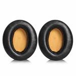 2pcs Insert Lambskin Replacement Earpads For Sennheiser MOMENTUM 2.0(Black Yellow)
