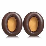 2pcs Insert Lambskin Replacement Earpads For Sennheiser MOMENTUM 2.0(Brown Yellow)