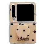 For Huawei Pura X Glitter Powder Dots Pattern Phone Case with Holder(Gold)