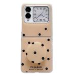 For Huawei Nova Flip Glitter Powder Dots Pattern Phone Case with Holder(Gold)
