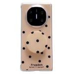 For Huawei Mate X3 / X5 Glitter Powder Dots Pattern Phone Case with Holder(Gold)
