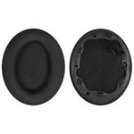 1 Pair Ice Silk Cloth Earphone Replacement Earpads Pads For Sony WH-1000XM4(Black)