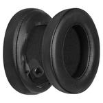 1 Pair Spliced Protein Leather Earphone Replacement Earpads Pads For Sony WH-1000XM4(Black)