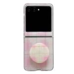 For Motorola Razr 60 Glitter Powder Dots Pattern Phone Case with Holder(Pink)