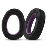 2pcs Snap-on Replacement Earpads For Sennheiser GSP500 / GSP550 / GSP600 / GSP670 / EPOS H6 Pro / GSP601 / GSP602, Material:Weaving Mesh(Black Purple)